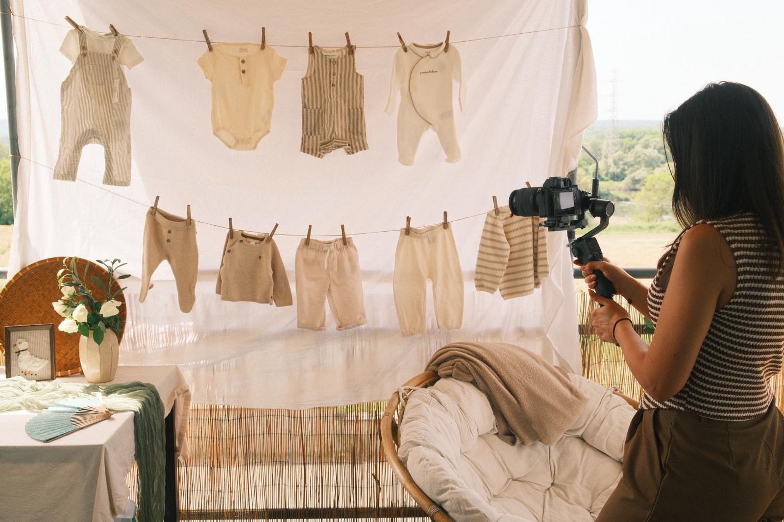 Details from a newborn film shoot